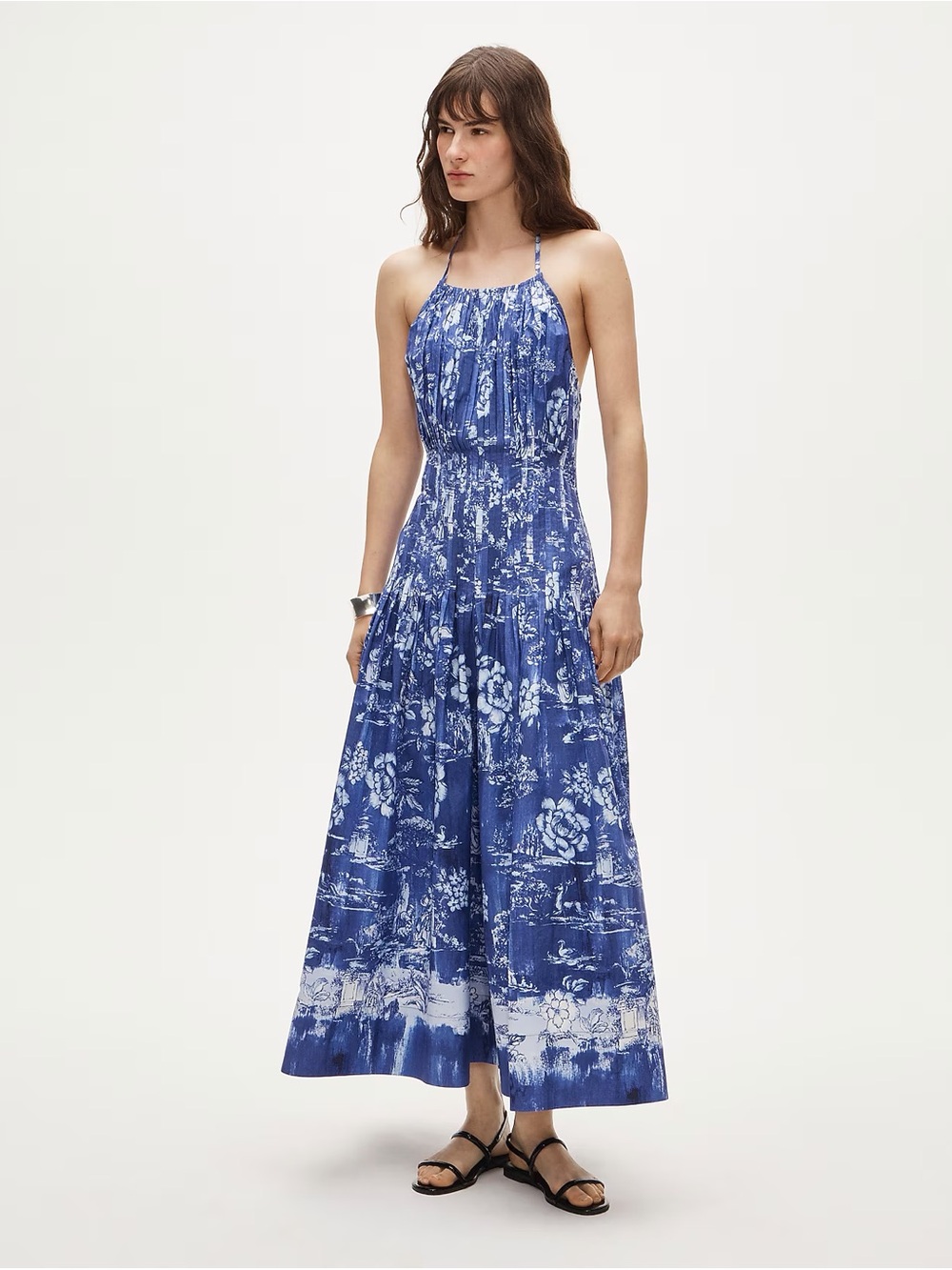 J Crew - Open Back Halter Maxi Dress